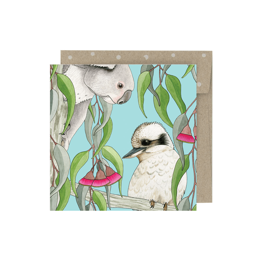 Earth Greetings Small Greeting Card - Gumtree Gang