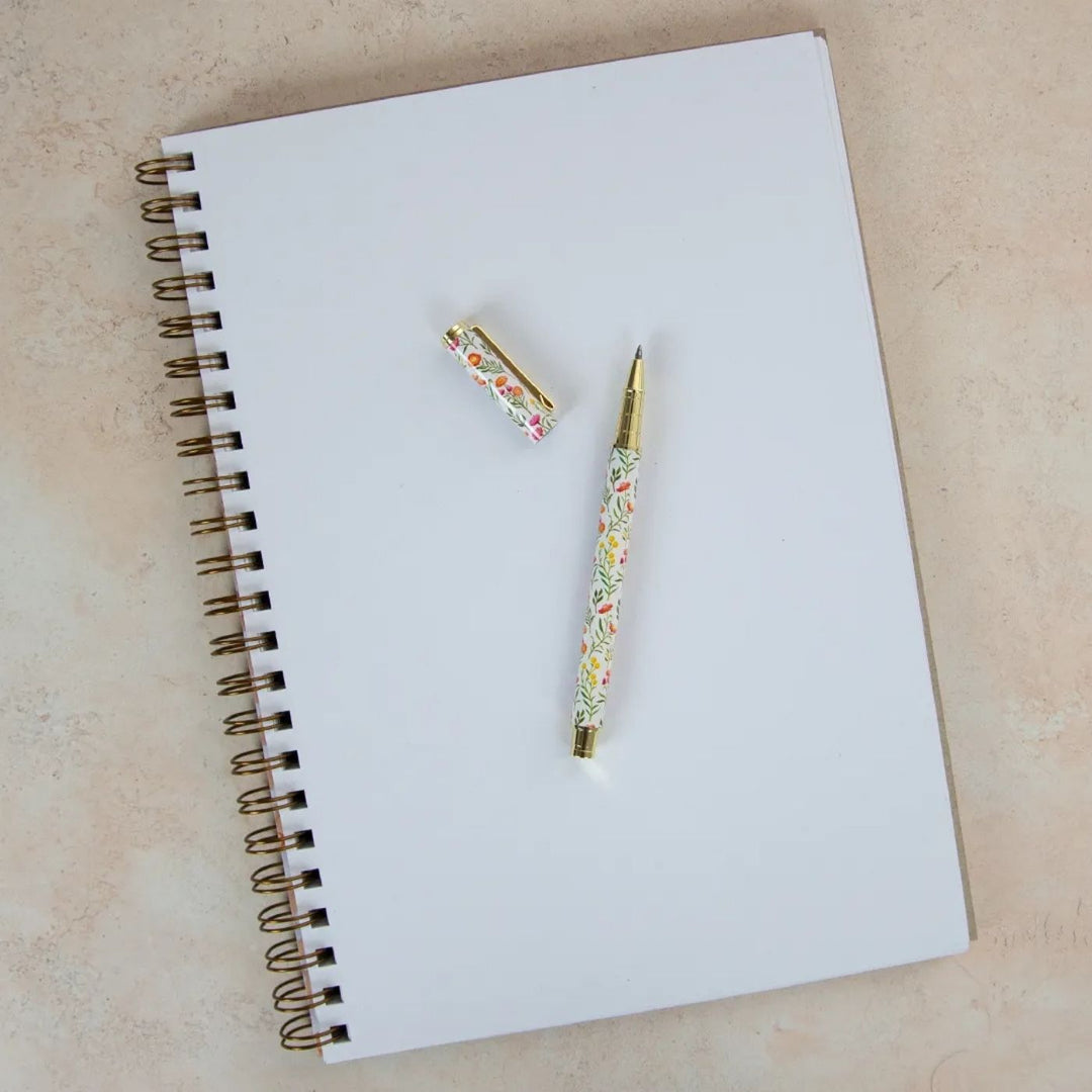 Eco-friendly, Australian made A4 blank journal with sturdy front and back covers features intricate hand illustrated artwork by Australian artist Claire Ishino. Carbon offset, with 10% of profits supporting native wildlife care.