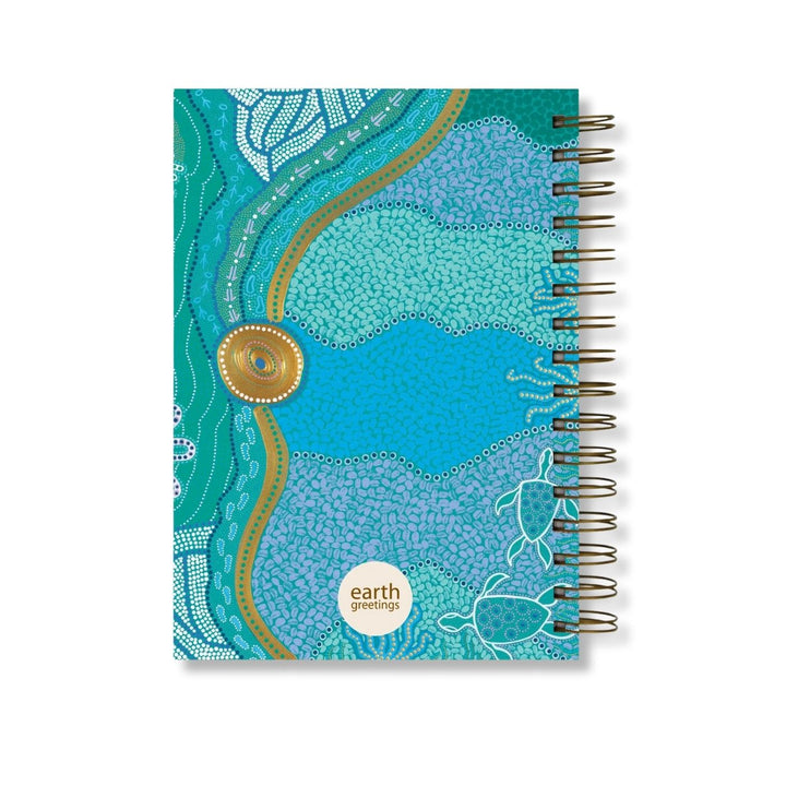 A5 Journal (Lined) - Our Favourite Place. Eco friendly, Australian made lined A5 journal. It contains 200 lined pages within a super sturdy hard cover, which features inspiring native botanical artwork by Australian artist Jayne Branchflower. 