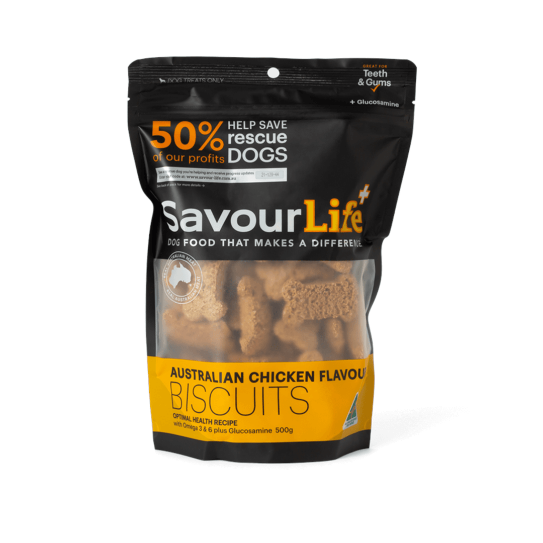 SavourLife Chicken Flavour Biscuit 500g - Natural Dog Treats