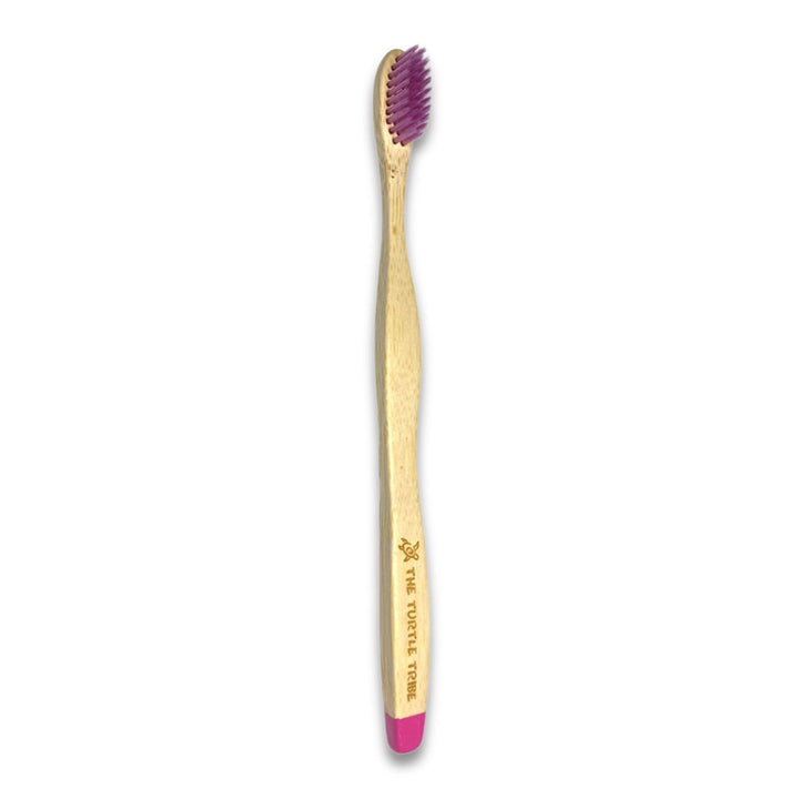 Turtle Tribe Premium Bamboo Toothbrush. Say no to plastic with this dentist designed bamboo toothbrush handle, soft bristles and suitable for all ages. Funds are donated to Ocean Crusaders who help clean up the plastic in  our oceans.