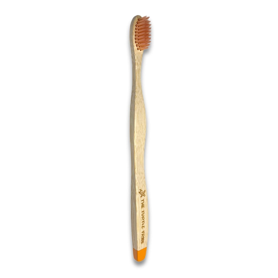 Turtle Tribe Premium Bamboo Toothbrush. Say no to plastic with this dentist designed bamboo toothbrush handle, soft bristles and suitable for all ages. Funds are donated to Ocean Crusaders who help clean up the plastic in  our oceans.