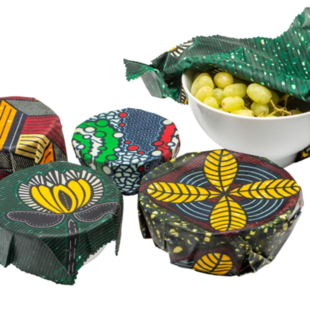 AfriBeads Beeswax Wraps Set. Empowering Ugandan women through fair trade. Every AfriBeads purchase supports sustainable income, education, and community transformation.