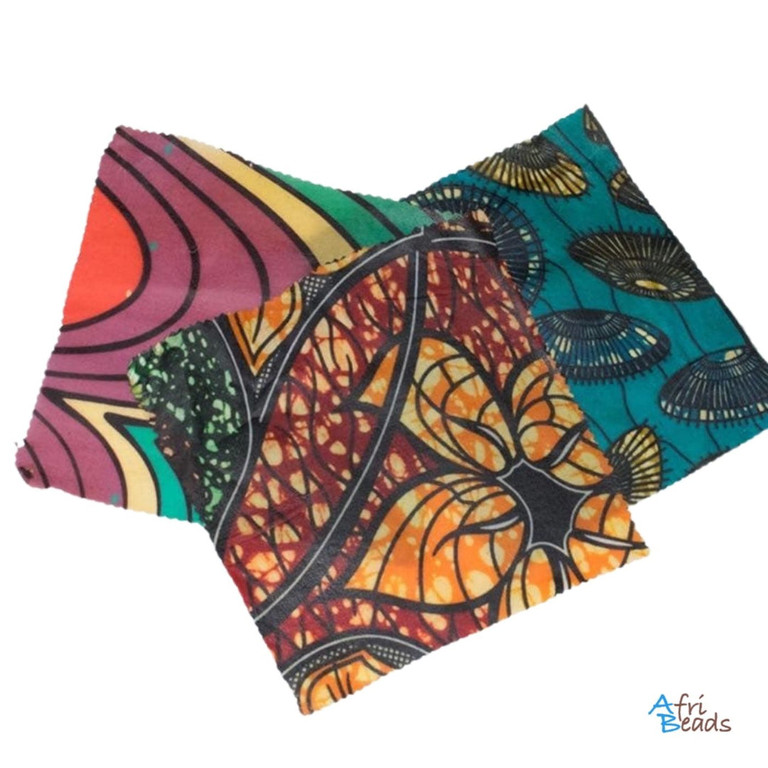 AfriBeads Beeswax Wraps Set. Empowering Ugandan women through fair trade. Every AfriBeads purchase supports sustainable income, education, and community transformation.