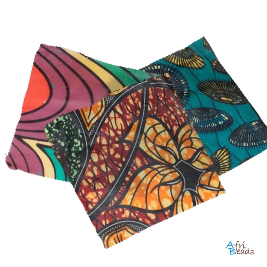 AfriBeads Beeswax Wraps Set. Empowering Ugandan women through fair trade. Every AfriBeads purchase supports sustainable income, education, and community transformation.