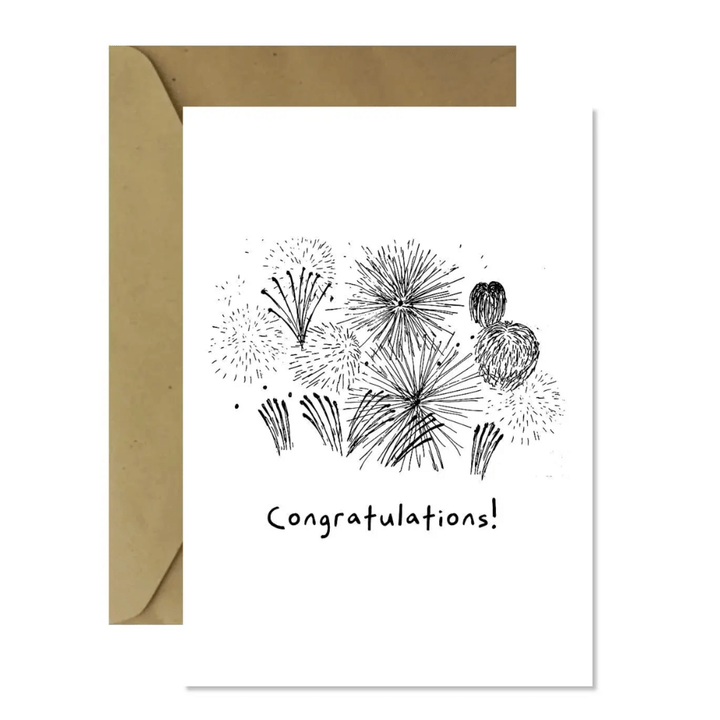 Greeting Card - Congratulations Fireworks