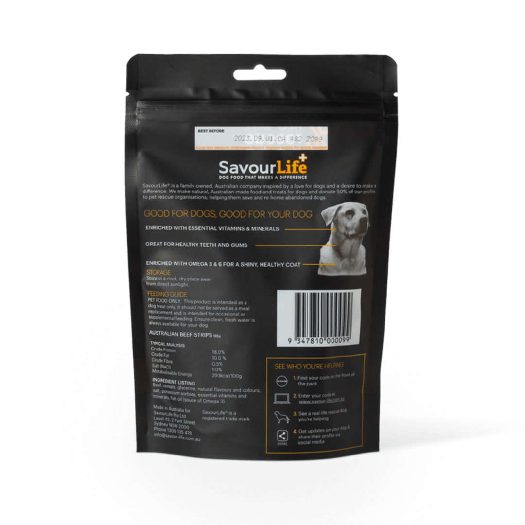 SavourLife Beef Strips Dog Treat