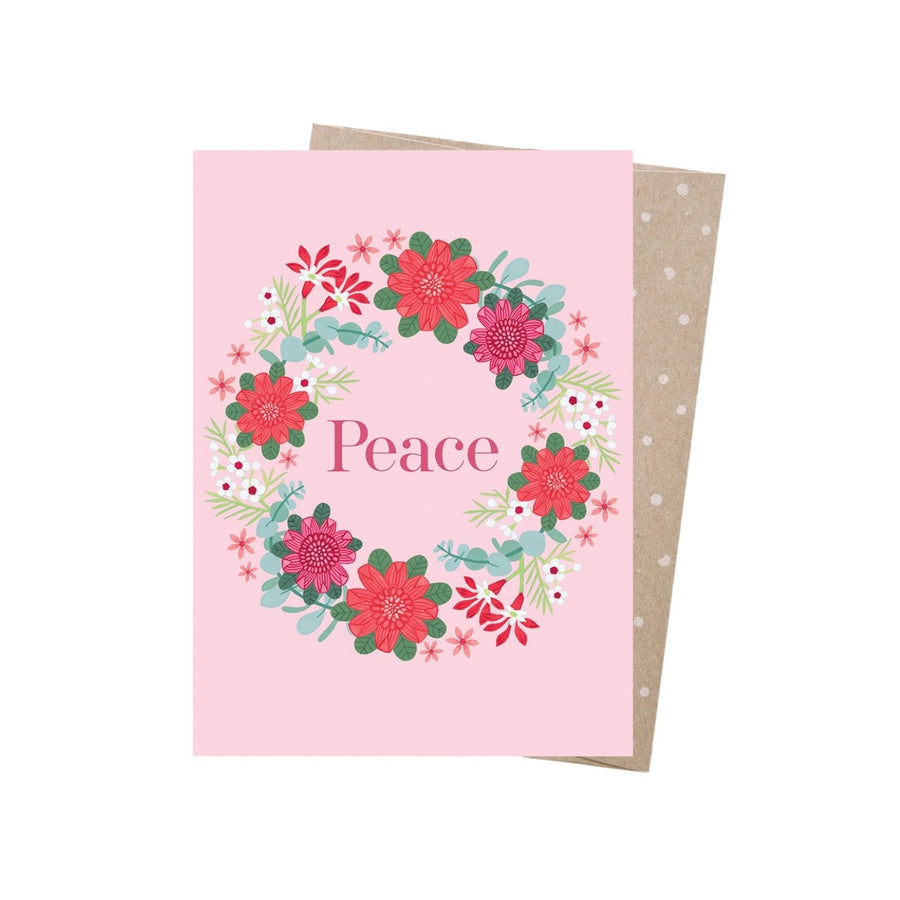 100% recycled, Australian made eco Christmas card by Earth Greetings. Make someone feel special with this earth-friendly card. The lifecycle of this product is carbon offset and an additional 10% of profit is donated to care for native wildlife and restore habitat. 