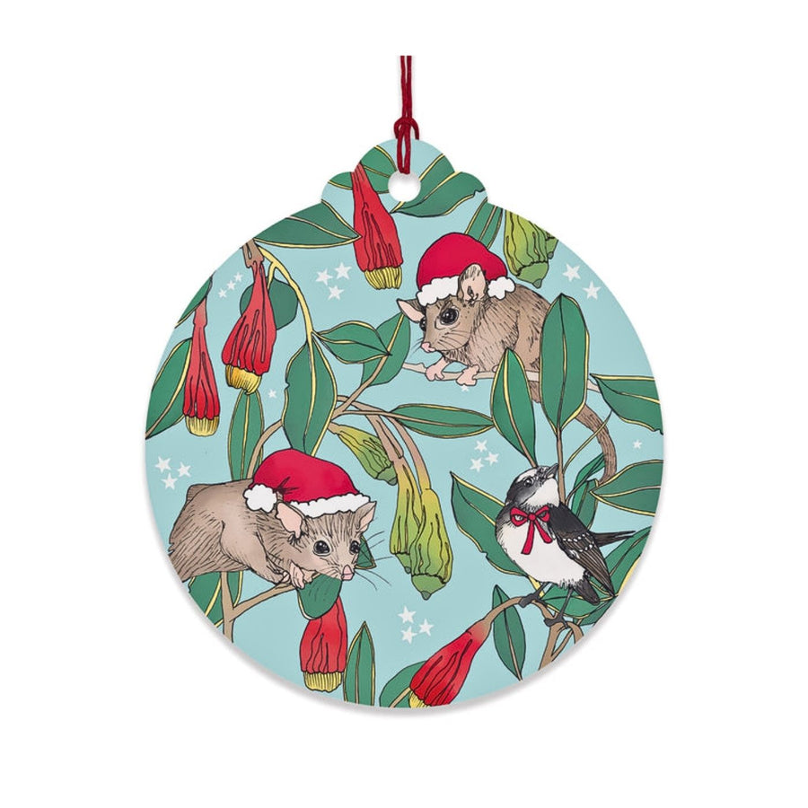 Eco-friendly set of 8 Festive Forest Christmas gift tags featuring art by Victoria McGrane. 100% recycled, Australian made, carbon offset, supports native wildlife & habitat.