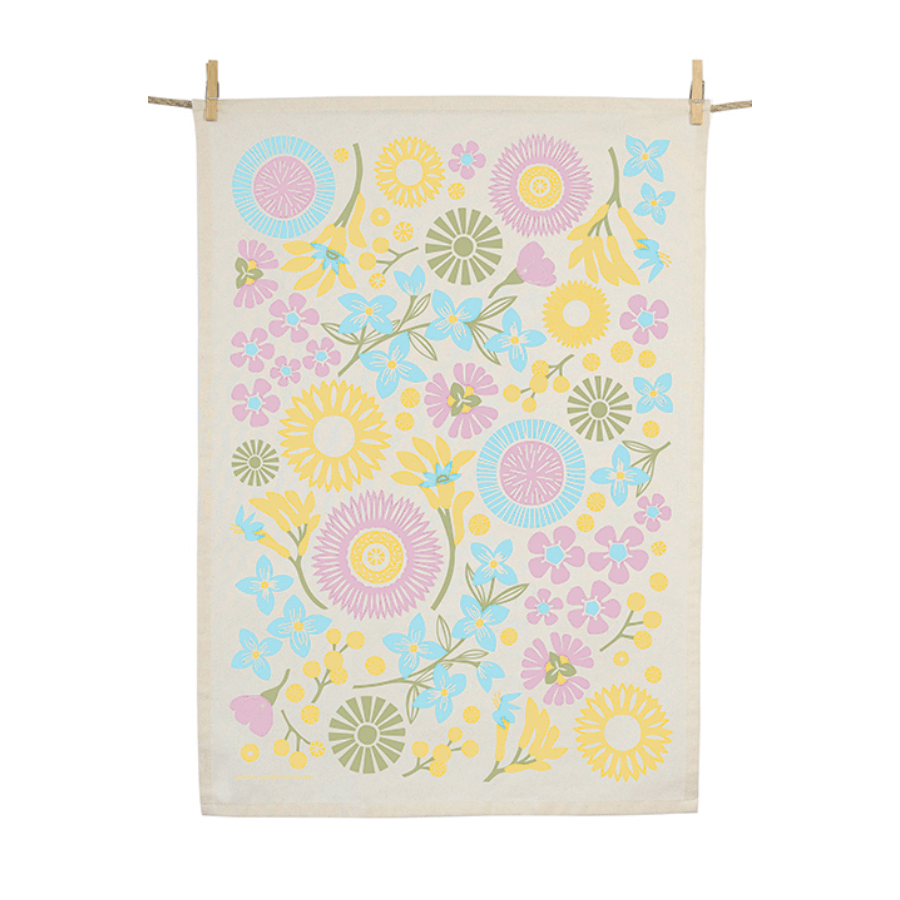 Earth Greetings Organic Cotton Tea Towel