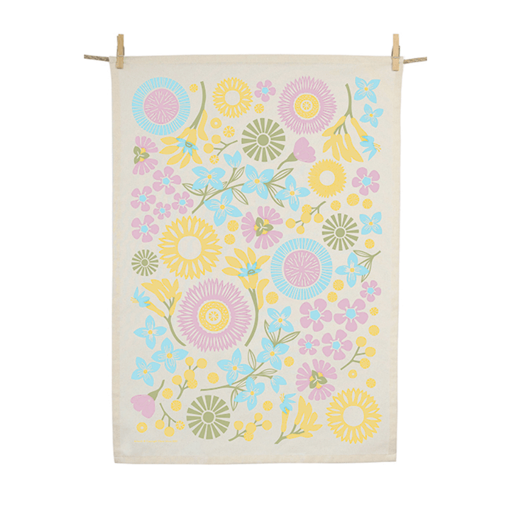 Earth Greetings Organic Cotton Tea Towel