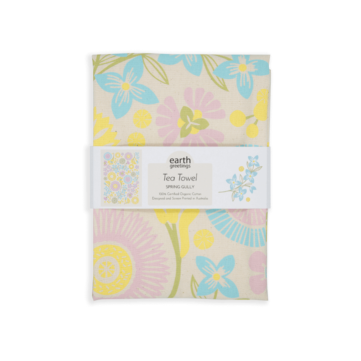 Earth Greetings Organic Cotton Tea Towel