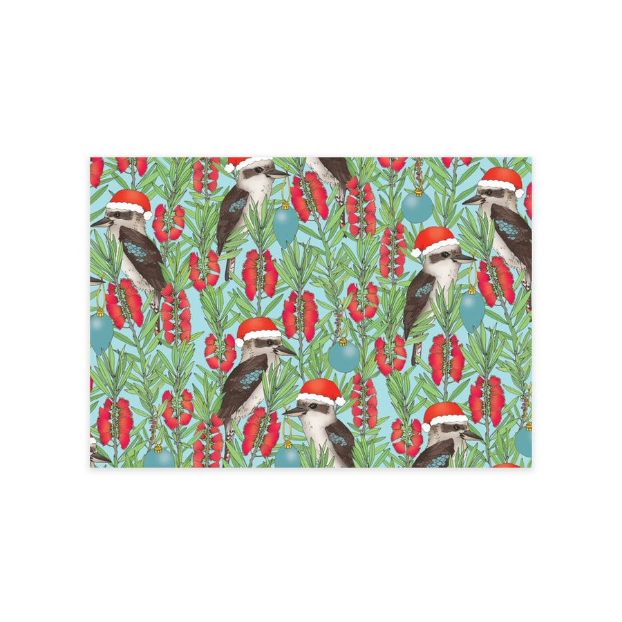 Eco friendly, 100% recycled Christmas wrapping paper featuring Victoria McGrane's art. Carbon neutral with 10% of profits aiding native wildlife and habitat.
