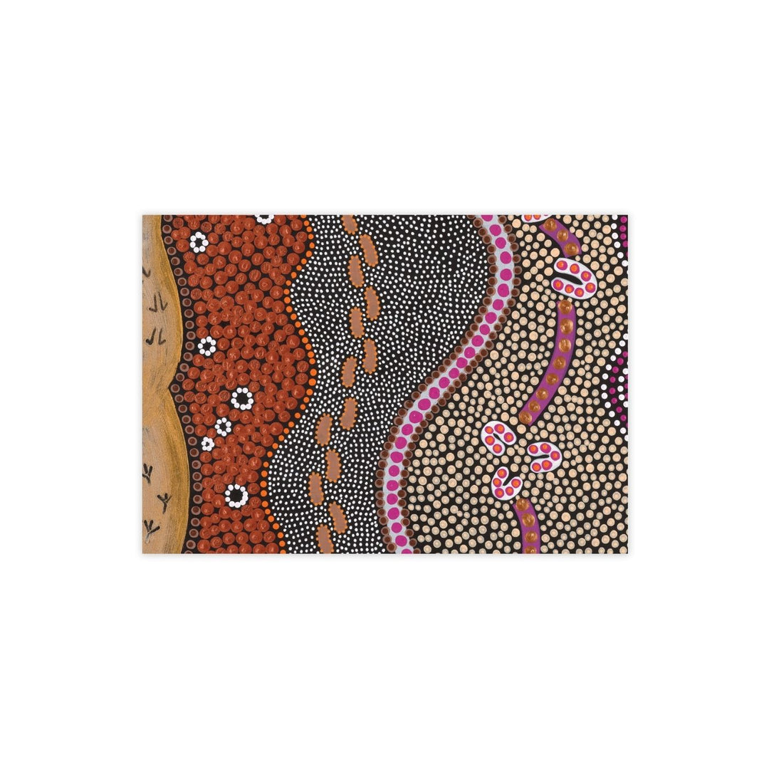 Eco friendly, 100% recycled wrapping paper featuring Domica Hill's art. Carbon neutral with 10% of profits aiding native wildlife and habitat.