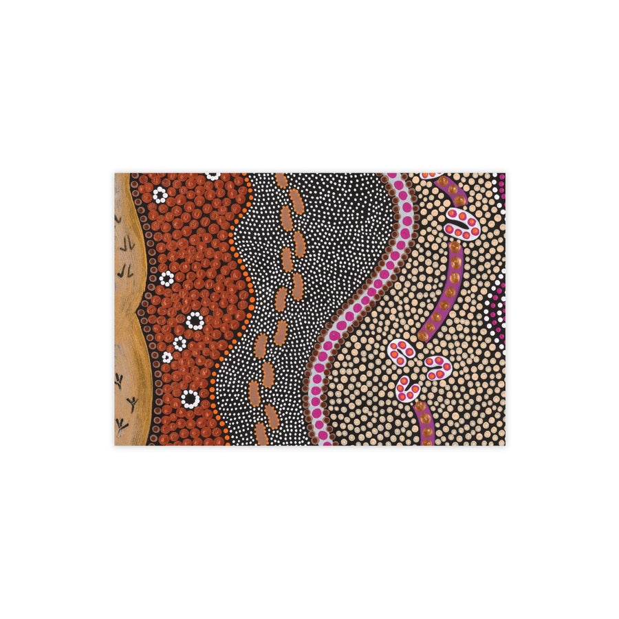 Eco friendly, 100% recycled wrapping paper featuring Domica Hill's art. Carbon neutral with 10% of profits aiding native wildlife and habitat.