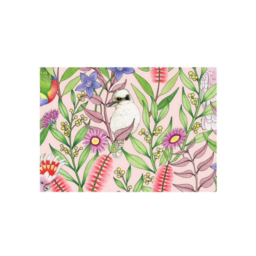 Eco friendly, 100% recycled wrapping paper featuring Negin Maddock's art. Australian made, carbon neutral with 10% of profits aiding native wildlife and habitat.
