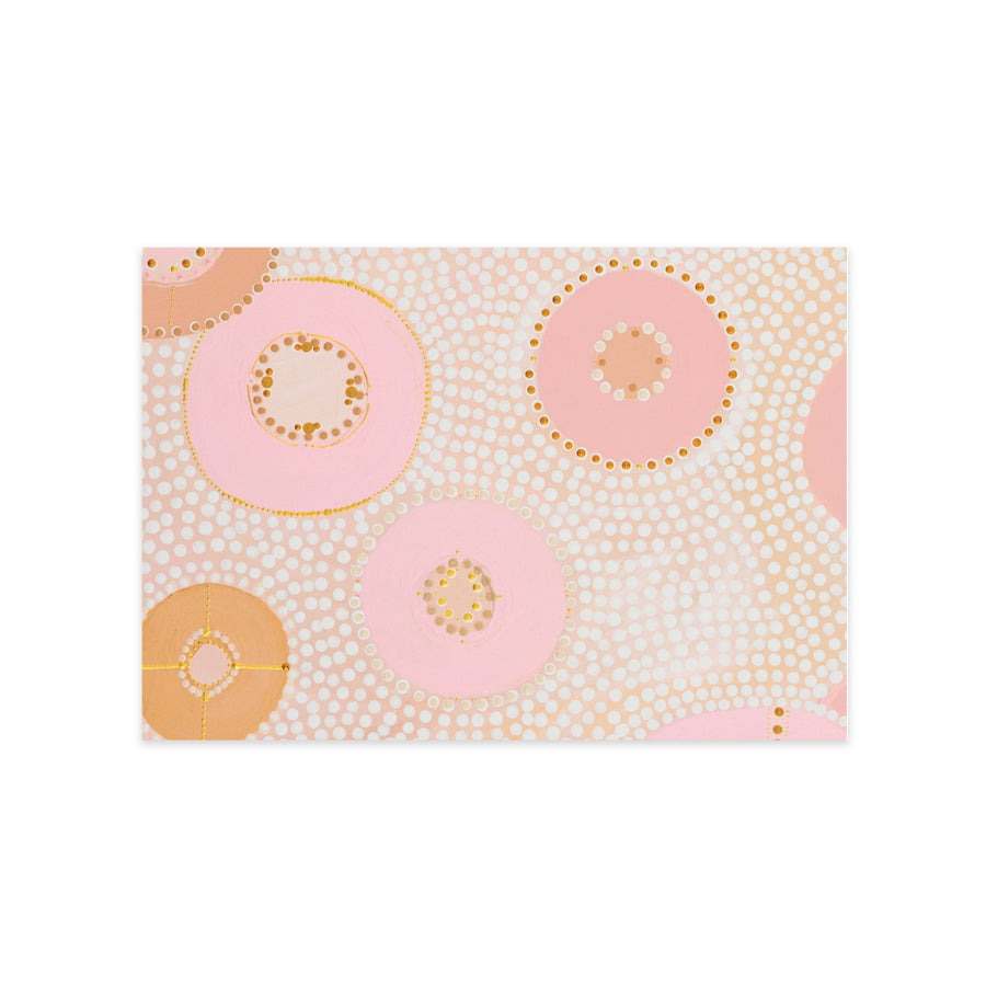 Eco friendly, 100% recycled, Australian made wrapping paper featuring stunning artwork by contemporary Australian Aboriginal artist Natalie Jade. Carbon offset, with 10% of profits aiding native wildlife.