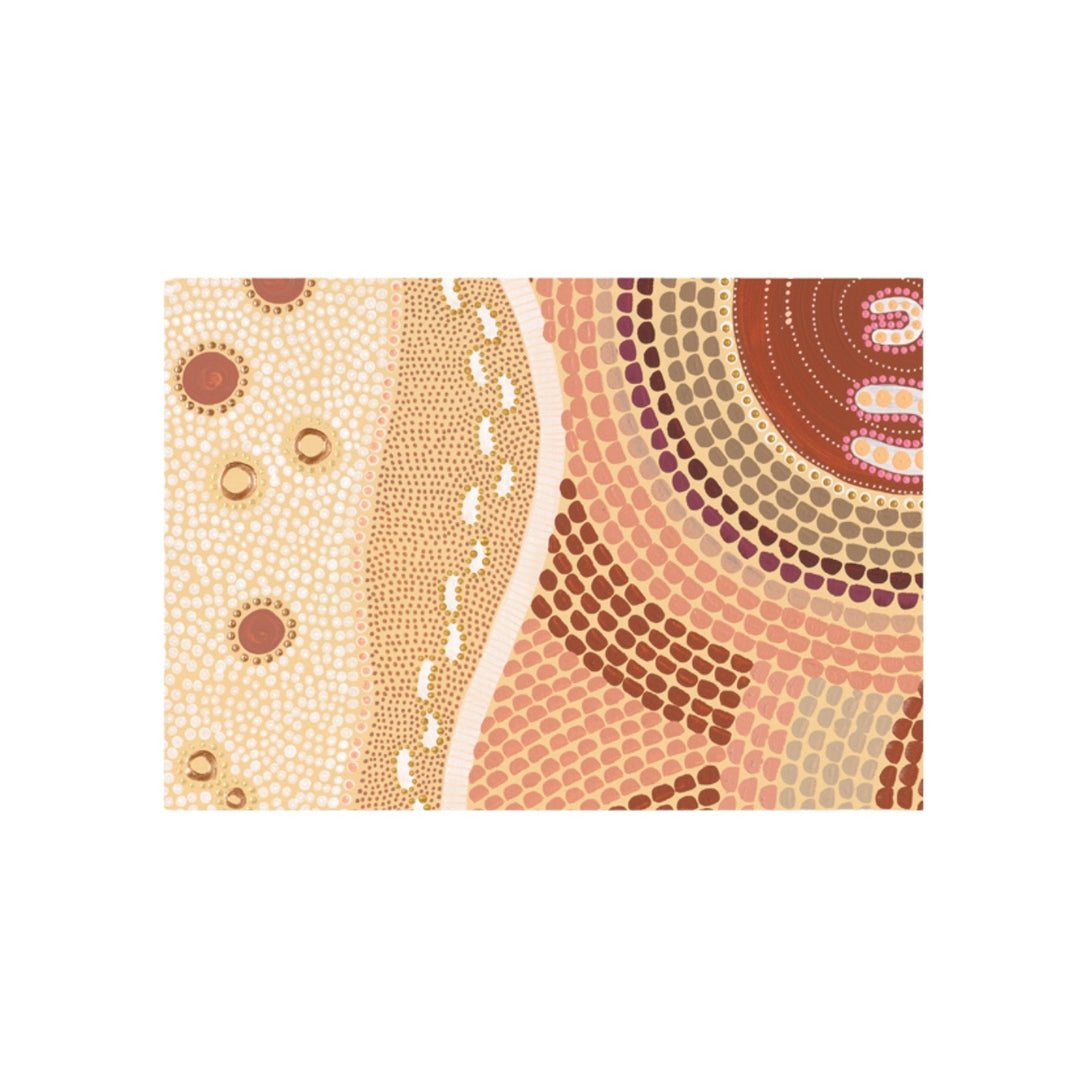 Eco-friendly, 100% recycled, folded wrapping paper featuring Domica Hill's art. Australian made, carbon neutral with 10% of profits aiding native wildlife and habitat.