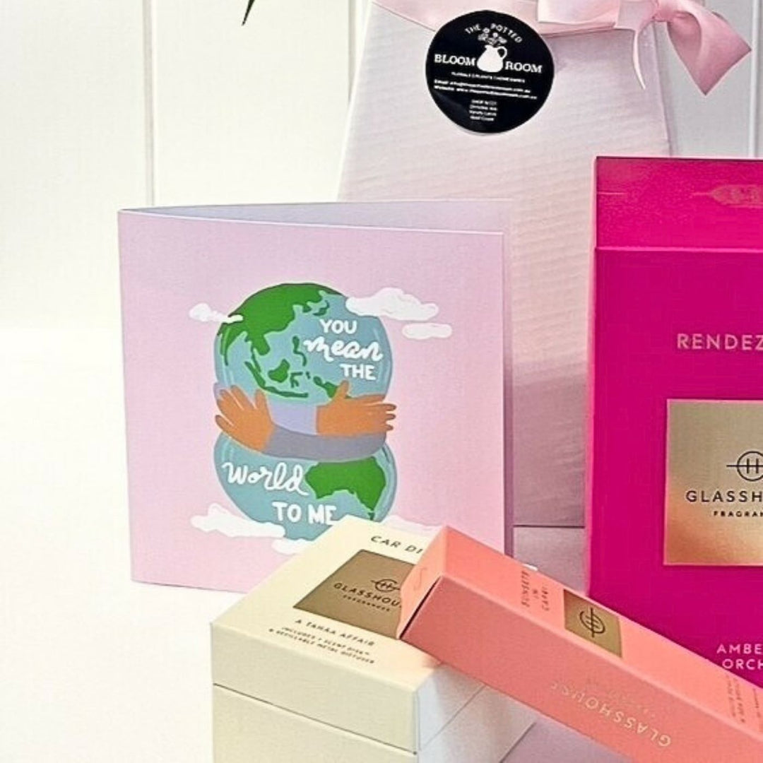 Eco Friendly Greeting Card - You Mean The World To Me. Show someone they’re truly special with this heartfelt card. A beautiful way to express that they mean the world to you.
Printed on recycled paper & donates 5% to Beyond Blue to support mental health in Australia.
