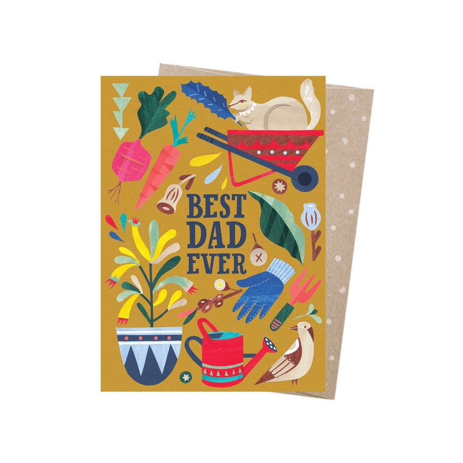 100% recycled, Australian made eco greeting card by Earth Greetings featuring art by Australian artist Andrea Smith. Carbon offset with 10% of profits aiding native wildlife.