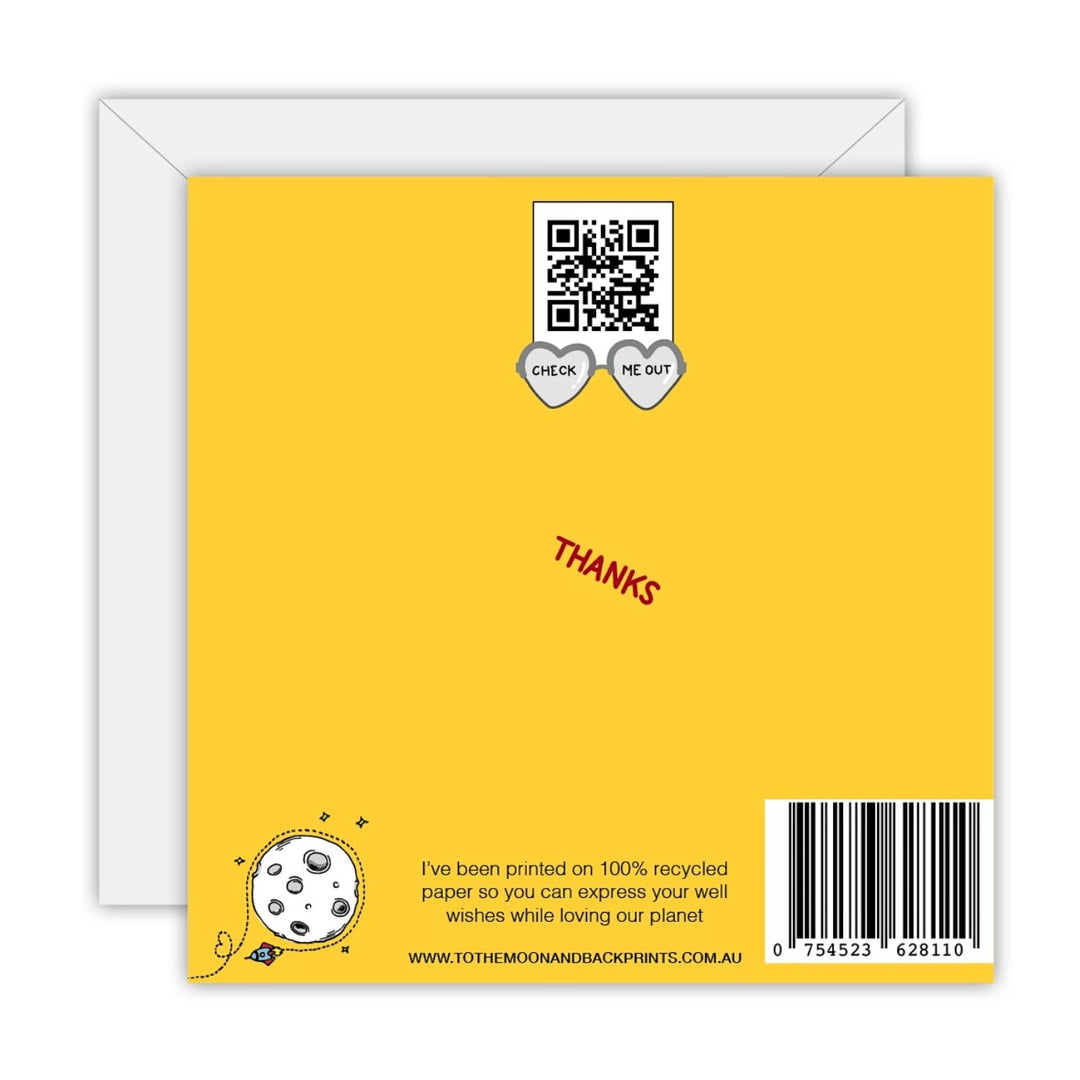 Many thanks – greeting card. When one “thank you” isn’t enough, this card brings a whole lot of gratitude. Featuring a jar full of thanks, it’s a fun, lighthearted way to express your appreciation.