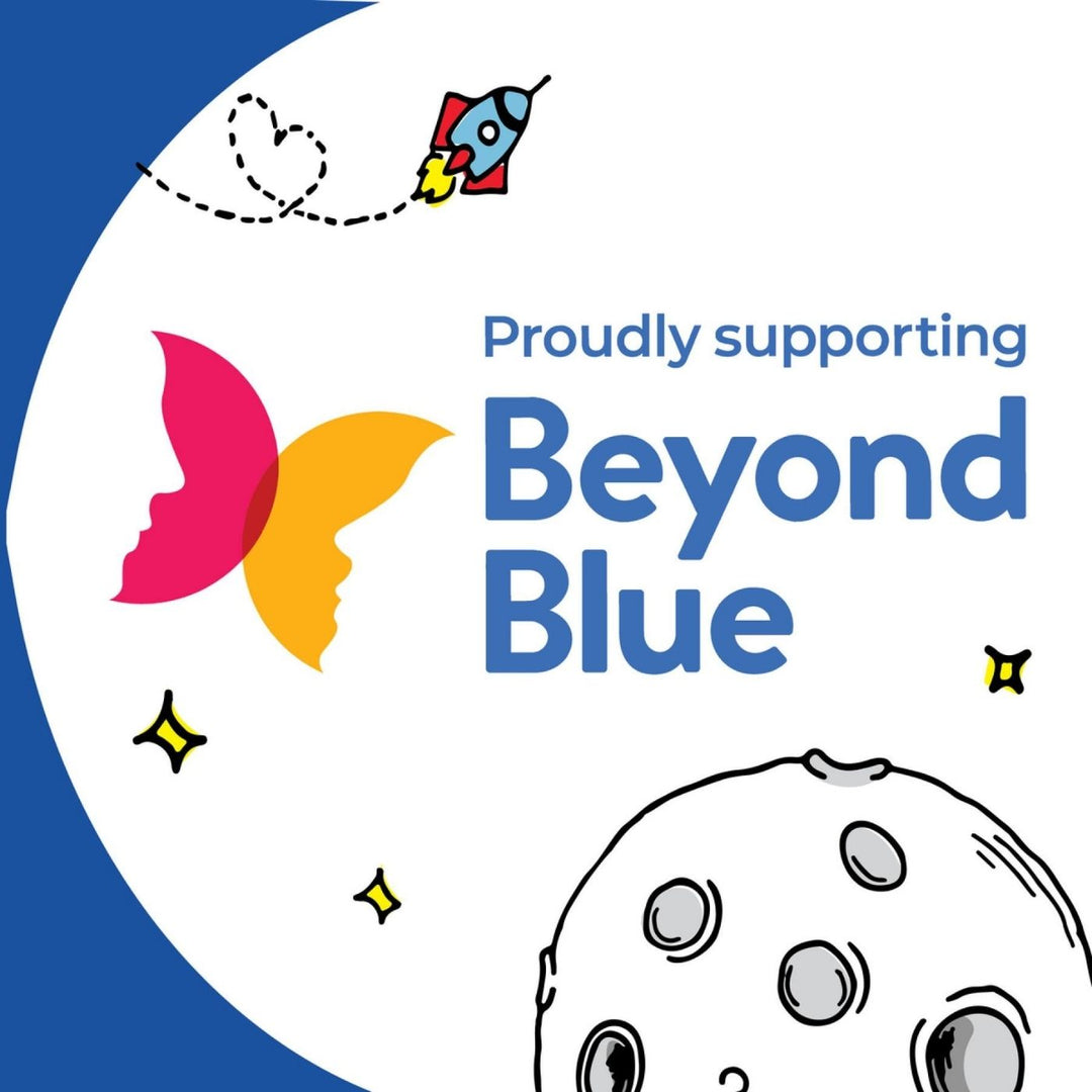 5% of all proceeds donated to Beyond Blue, every purchase helps fund vital mental health initiatives across Australia. 