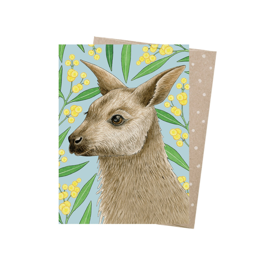 100% recycled, Australian made eco greeting card by Earth Greetings. Make someone feel special with this earth-friendly greeting card. The lifecycle of this product is carbon offset and an additional 10% of profit is donated to care for native wildlife and restore habitat.