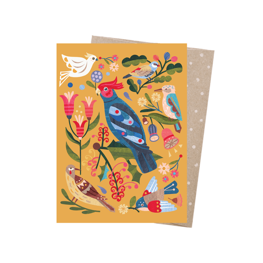 Earth Greetings Bird Greeting Card - Bird Friends