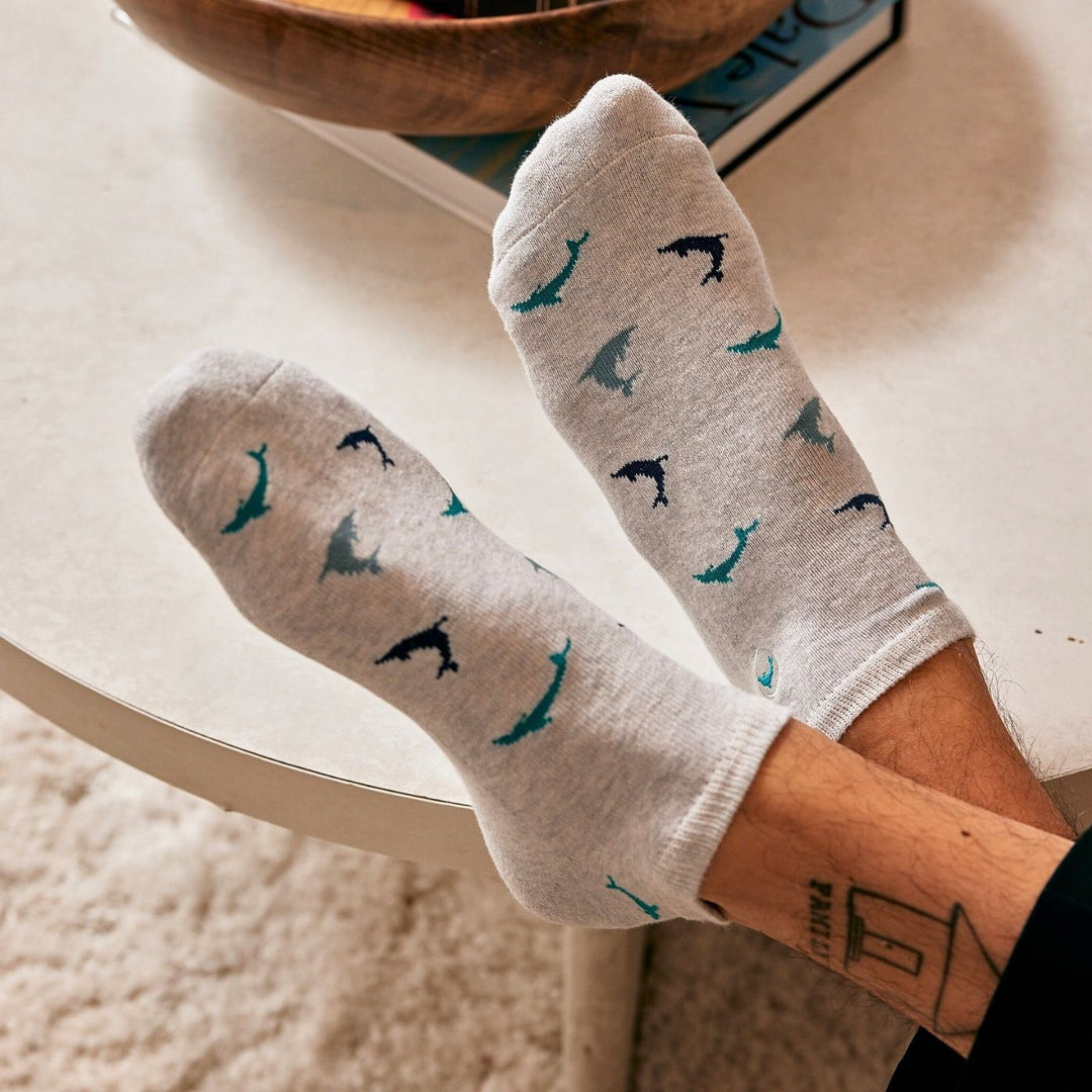 Environmentally Friendly Ankle Socks that Protect Dolphins