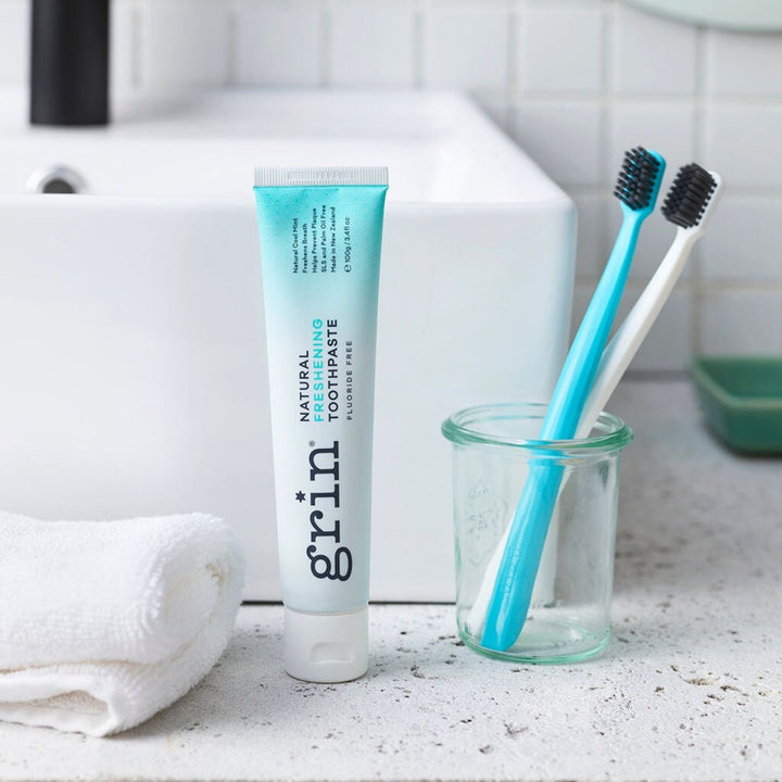 Grin Natural Freshening Toothpaste and Toothbrushes