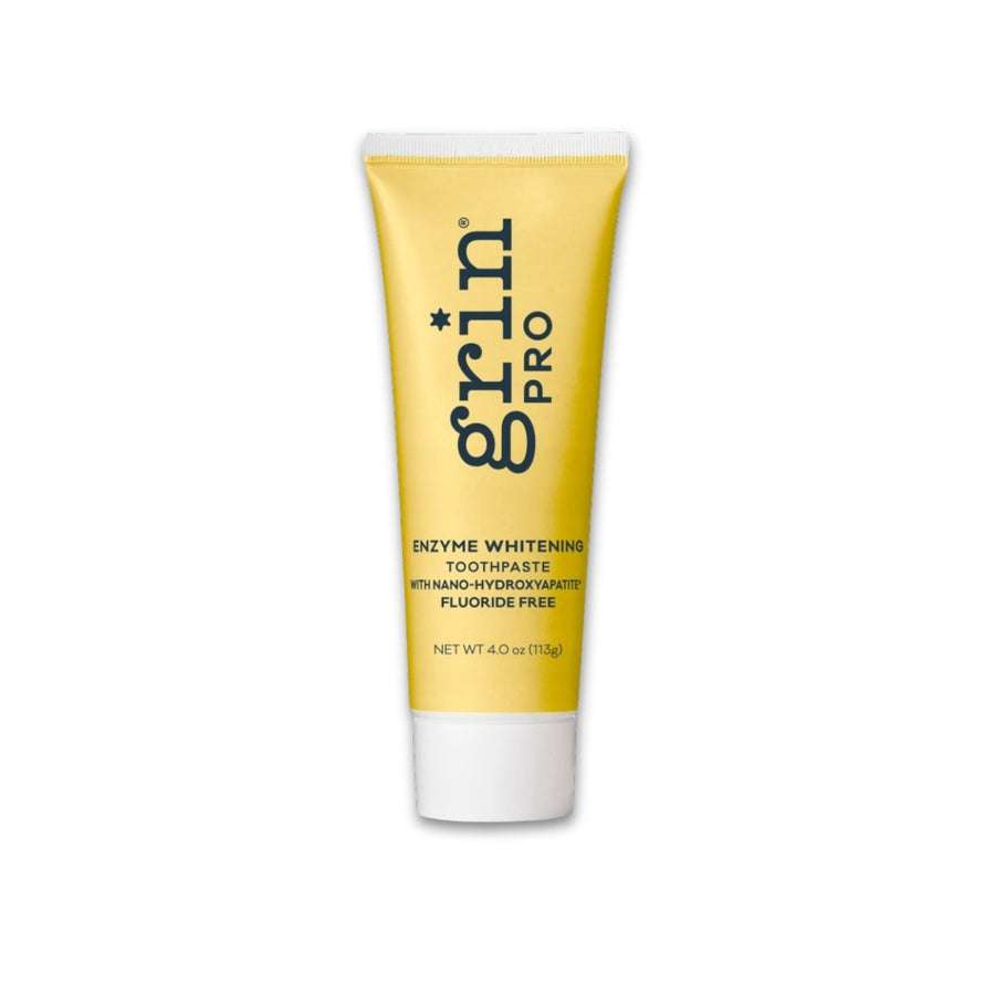 Grin Pro Enzyme Whitening Toothpaste: Eco-friendly oral wellness: Grin Natural makes toothpaste, brushes & floss with NZ formulas, recycled plastic & giving back to communities.