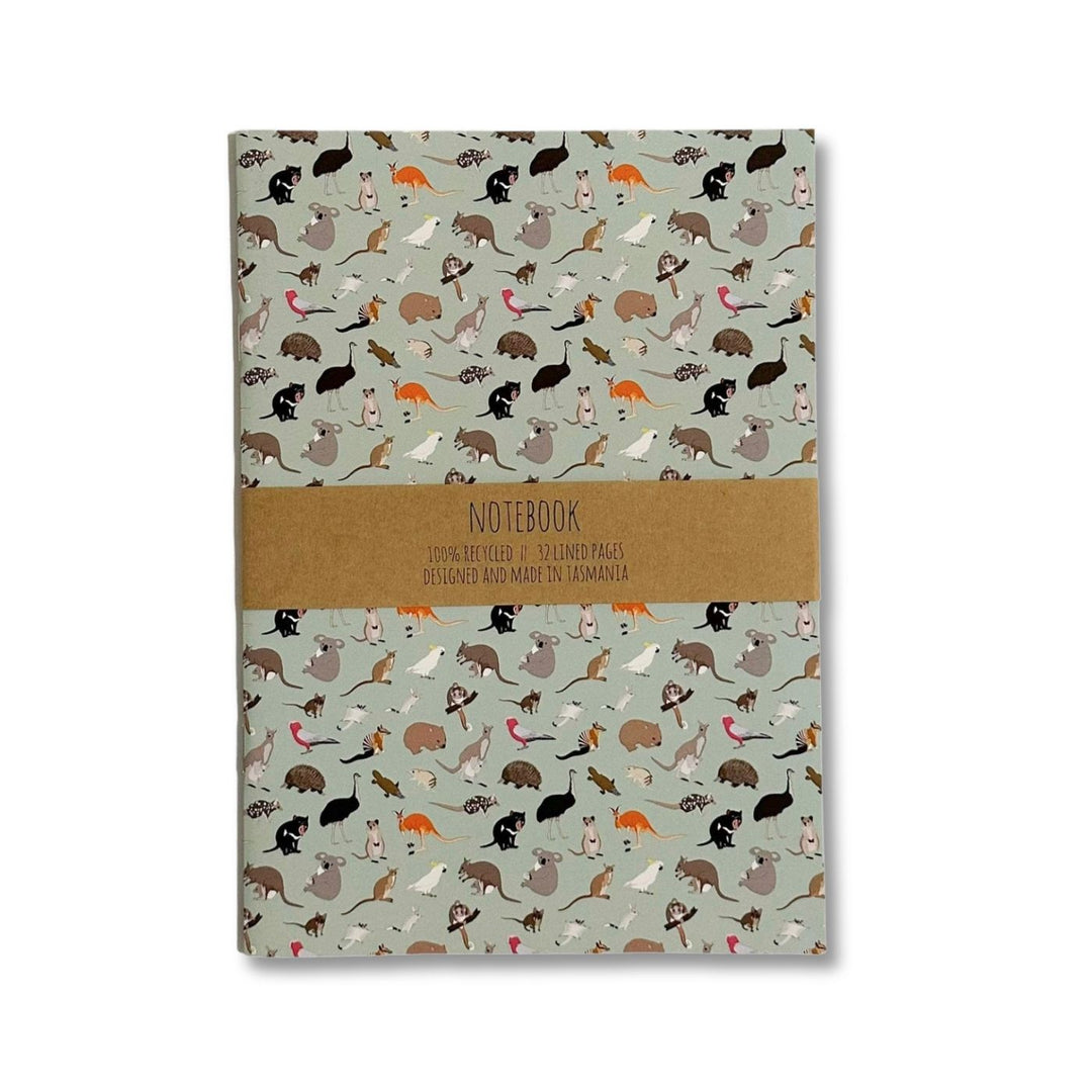 Red Parka Australian Animals A5 Notebook – Designed in Tasmania

A5 notebook with illustrations by Jennifer Cossins. Printed in Tasmania on 100% recycled paper. 50% of profits support Aussie wildlife and environmental causes.