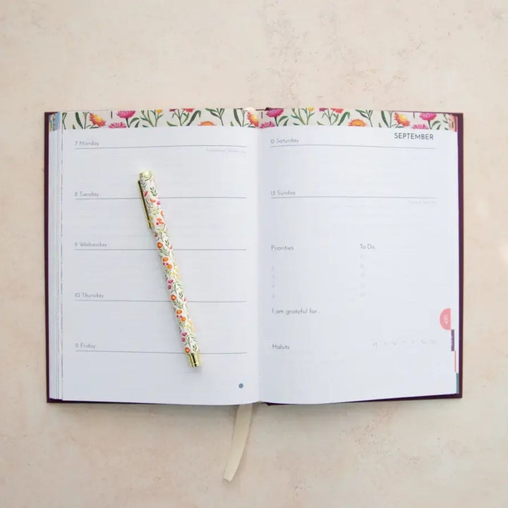 2026 Planner - Boronia. An eco-friendly Australian made planner page.