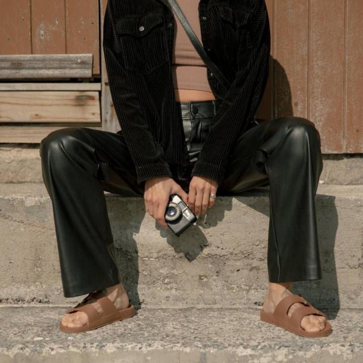 Linus Tabaco Sandals - Brown