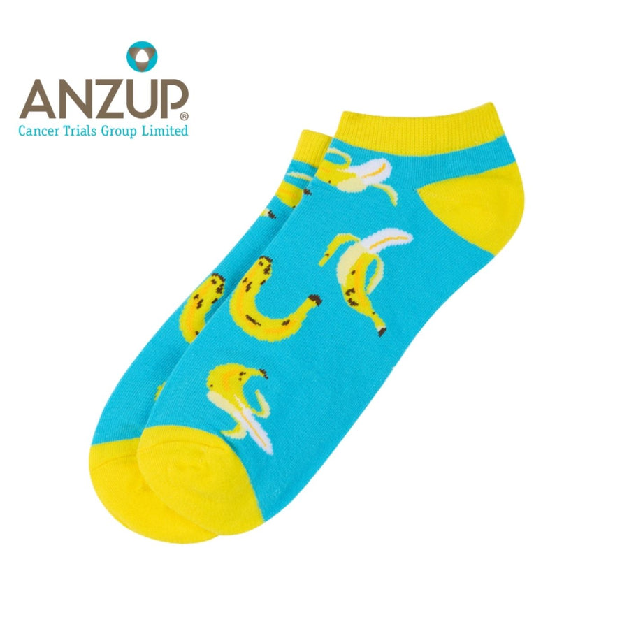 Sydney Sock Project Banana ankle socks. With every pair of Sydney Sock Project socks purchased, you're contributing to meaningful causes. They are dedicated to supporting charities and organisations that strive to make a difference for our people and planet.