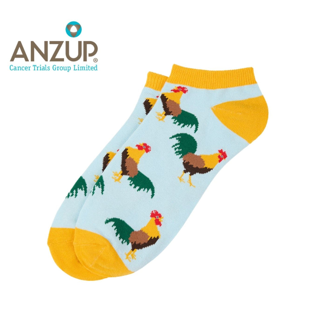 Sydney Sock Project Cock Ankle socks. With every pair of Sydney Sock Project socks purchased, you're contributing to meaningful causes. They are dedicated to supporting charities and organisations that strive to make a difference for our people and planet.