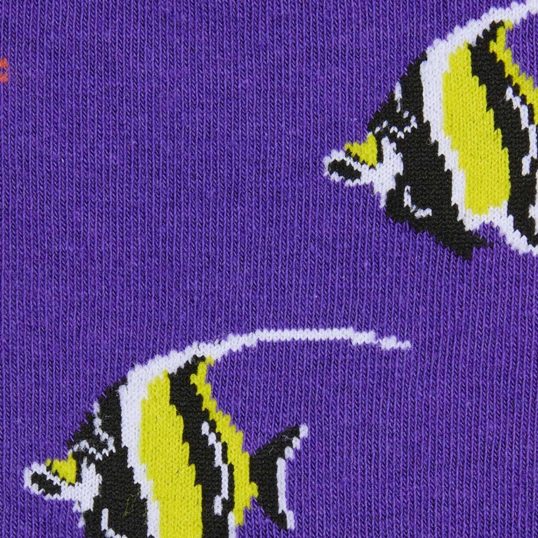 A closeup image of Sydney Sock Project Moorish Idol ankle socks.