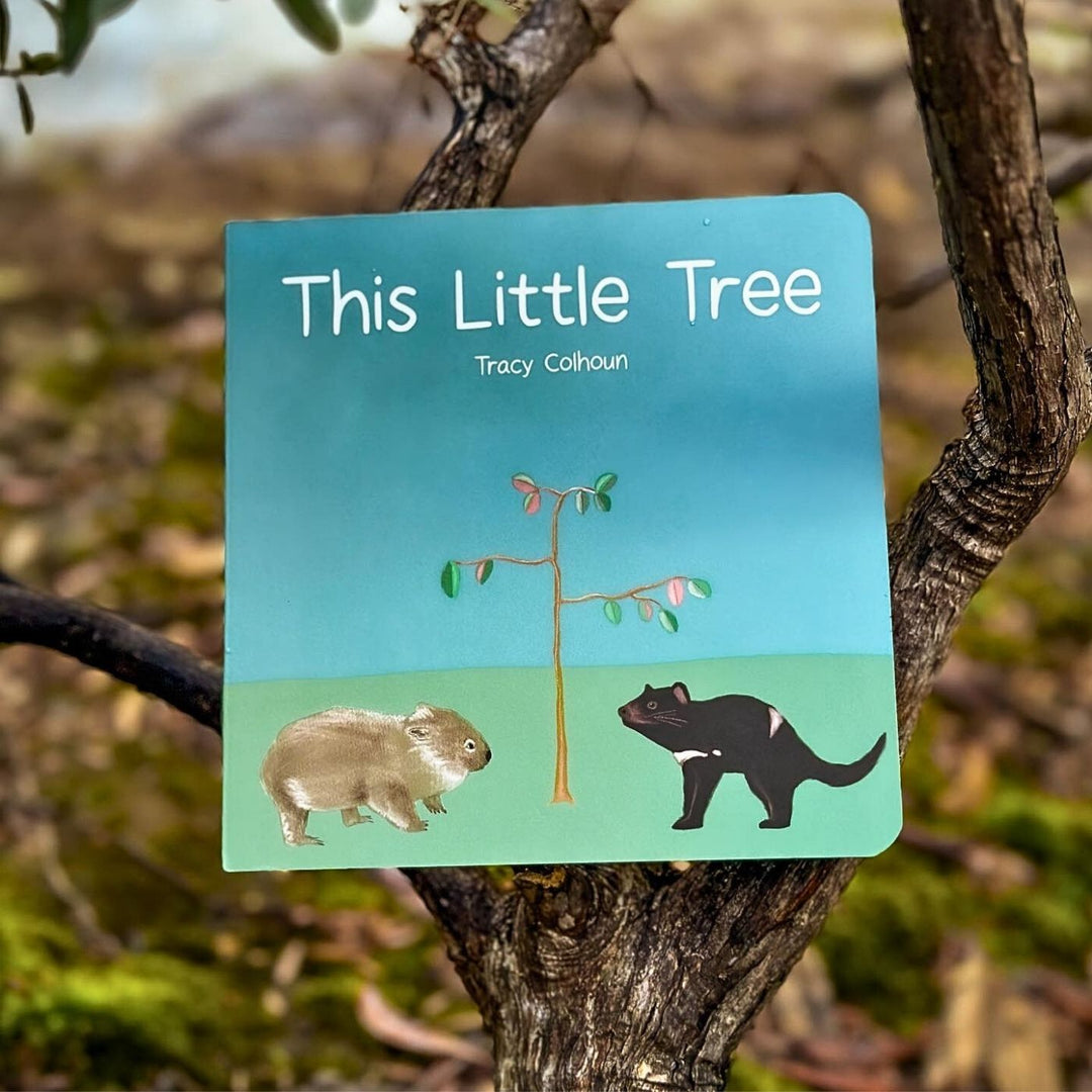 Red Parka - "This Little Tree" Board Book. A joyful board book for ages 0–4 exploring the role of trees in Aussie wildlife. 50% of profits support wildlife and environmental charities across Australia.