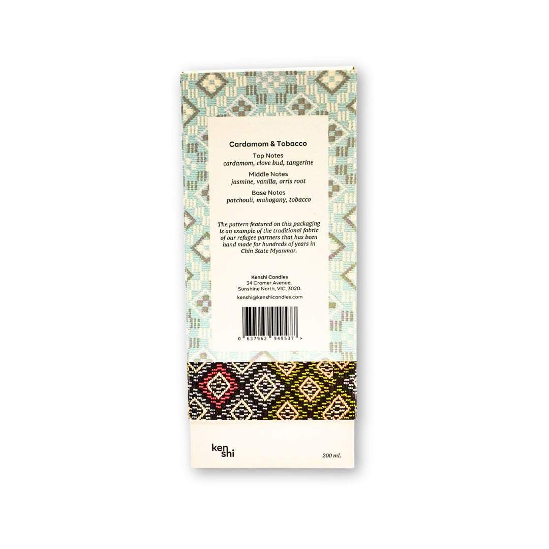 Kenshi Signature Range Cardamom and Tobacco Diffuser