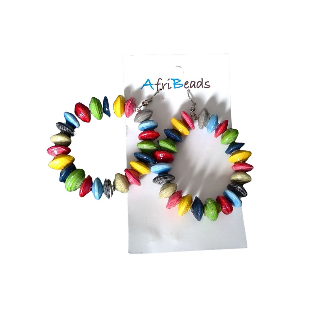 Afribeads Large Hoop Earrings