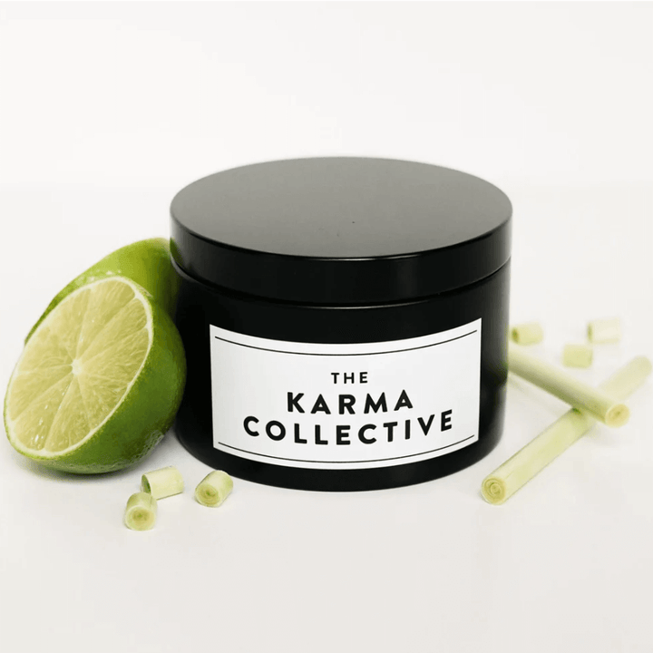 Karma Collective Lime & Lemongrass Soy Candle Tin