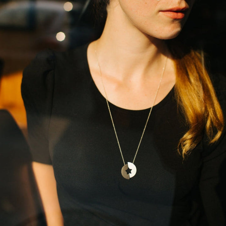 This is Eden Gift of Starlight features a sterling silver-plated pendant on an 18" chain. Profits support women rescued from trafficking through Eden’s programs.