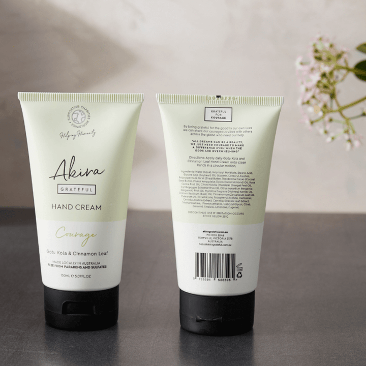 Akira Ethical Hand Cream - Gotu Kolu and Cinnamon Leaf