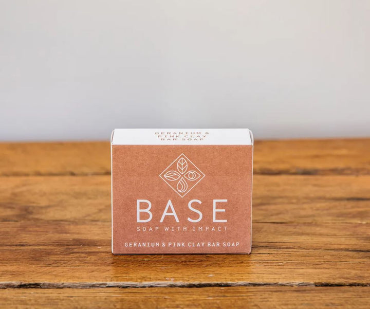 Base Natural Soap Australia - Geranium & Pink Clay