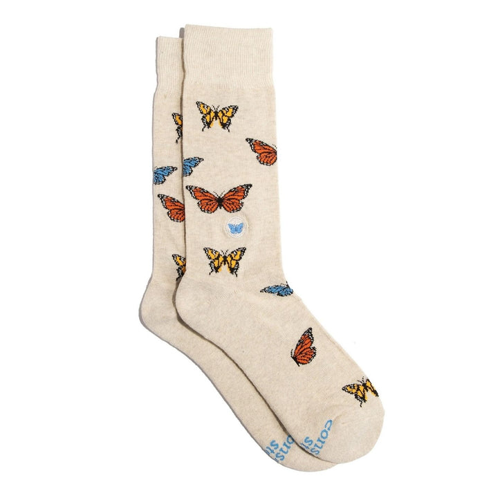 Conscious Step Ethical Socks that Protect Pollinators - Butterlies (3 Pack). These butterfly organic cotton socks support Pollinator Partnership’s global work to protect pollinators and their ecosystems through research and conservation.