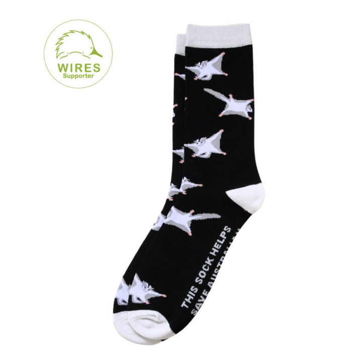 Sydney Sock Project - Sugar Glider. With every Sydney Sock Project pair, you support charities creating real change for people and the planet—ethical, impactful, and made to make a difference.