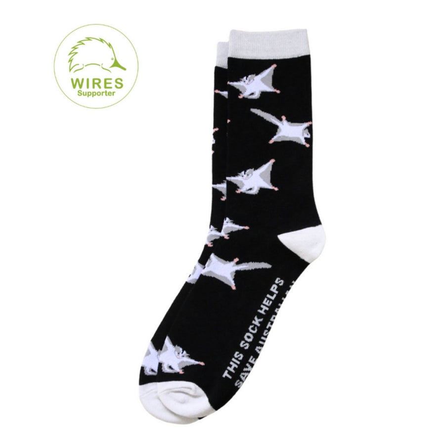 Sydney Sock Project - Sugar Glider. With every Sydney Sock Project pair, you support charities creating real change for people and the planet—ethical, impactful, and made to make a difference.
