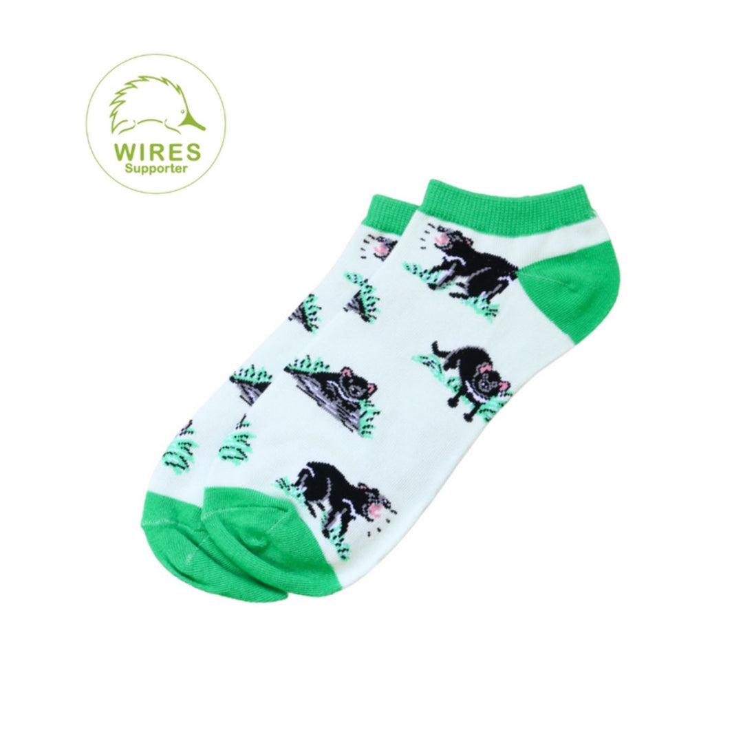 Sydney Sock Project - Tasmanian Devil. With every Sydney Sock Project pair, you support charities creating real change for people and the planet—ethical, impactful, and made to make a difference.