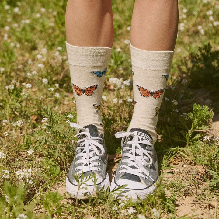 Conscious Step Eco Friendly Ethical Socks that Protect Pollinators - Butterlies (3 Pack). These butterfly organic cotton socks support Pollinator Partnership’s global work to protect pollinators and their ecosystems through research and conservation.
