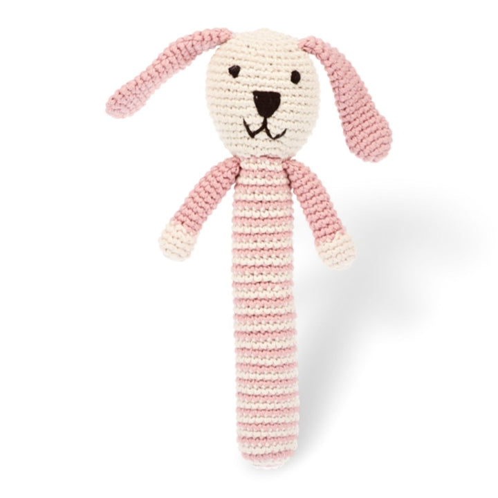 Pebble Bunny Knitted Rattle